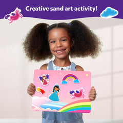 Skillmatics sand art finished masterpieces ready to display.