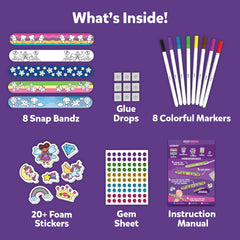 Skillmatics Snap Bandz gem sheet, glittering embellishments to elevate creations