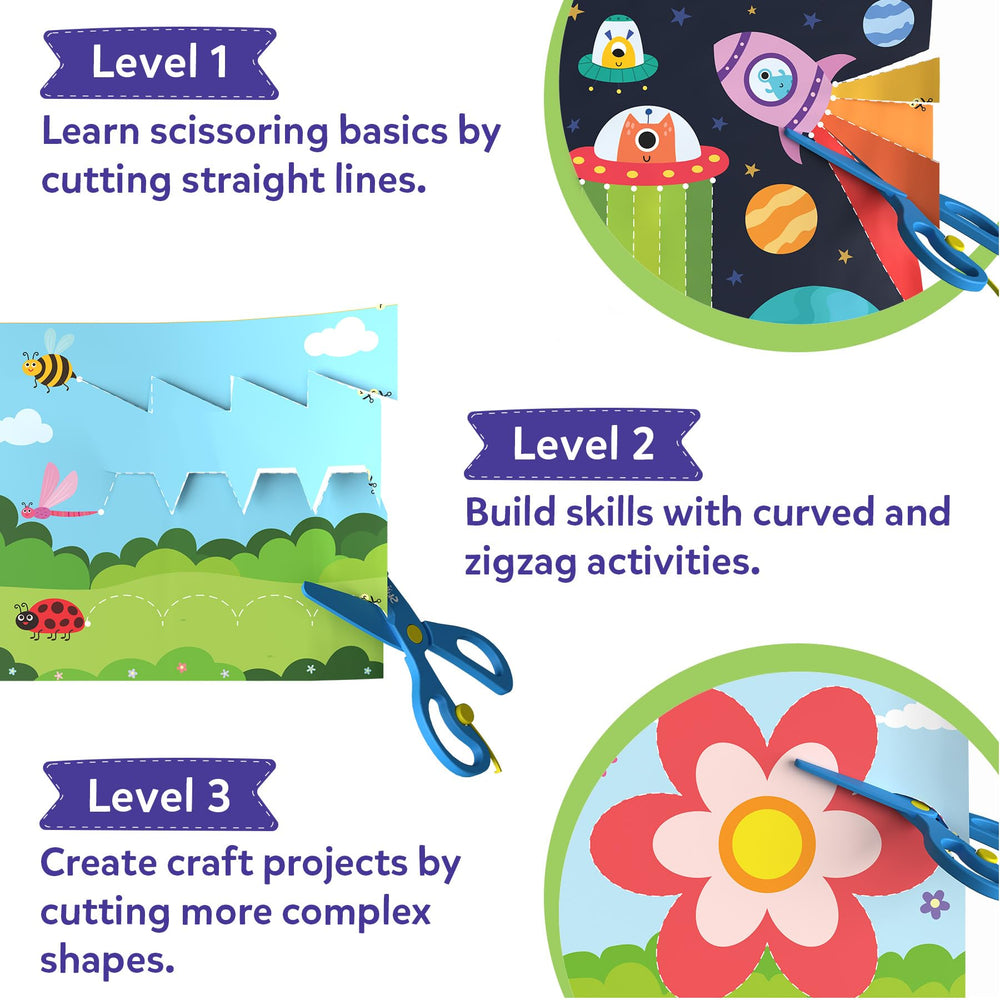Skillmatics Snip Snip felt craft kit demonstrates tactile learning through soft shapes