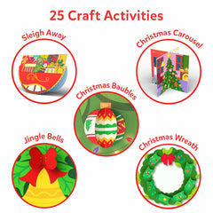 Skillmatics Snip Snip felt craft kit components for tactile Christmas crafts