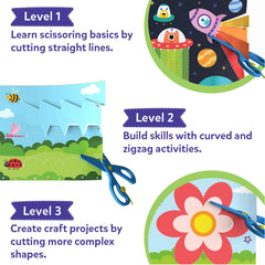 Skillmatics Snip Snip felt craft kit demonstrates tactile learning through soft shapes