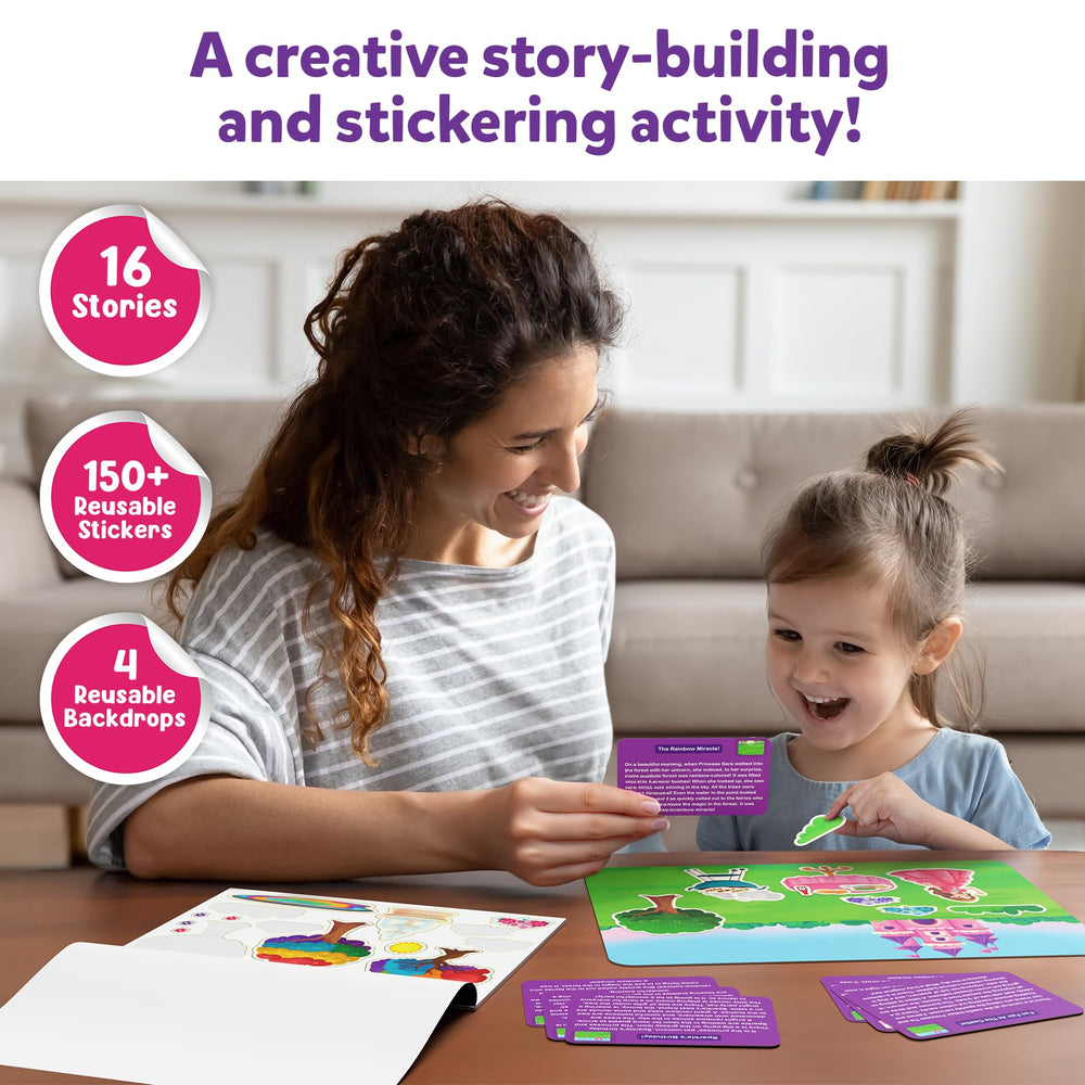 Skillmatics sticker book with 150+ stickers supports storytelling and creativity