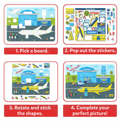 Skillmatics Tangram Twist fire truck tangrams support pattern recognition.