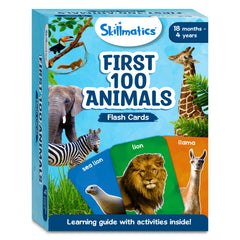 Skillmatics learning guide and activities shown with the flash cards for interactive play.