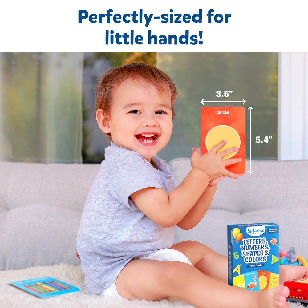 Skillmatics flash cards emphasize colors for quick identification and classification