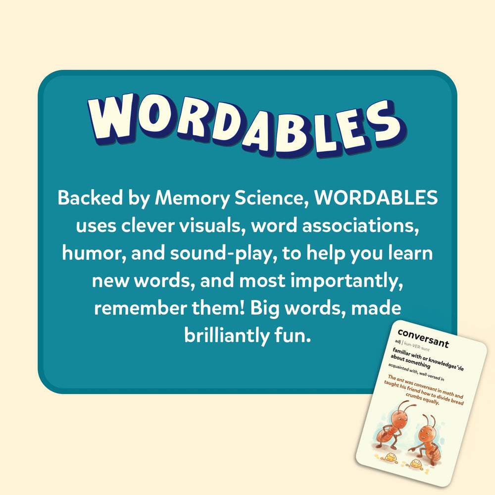 Skillmatics Wordables gift idea for ages 10 and up—educational and entertaining.