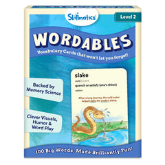 Skillmatics Wordables Level 2 cards visuals showcase engaging imagery to boost word recall.