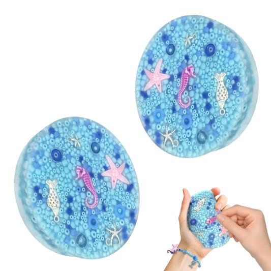 Skin-Picking Fidget Pad blue close-up emphasizes discreet, portable stress relief