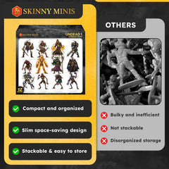 Skinny Minis double-sided acrylic mini with crystal-clear edges for detail.