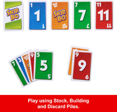 Skip-Bo wild cards add strategic twists during gameplay.