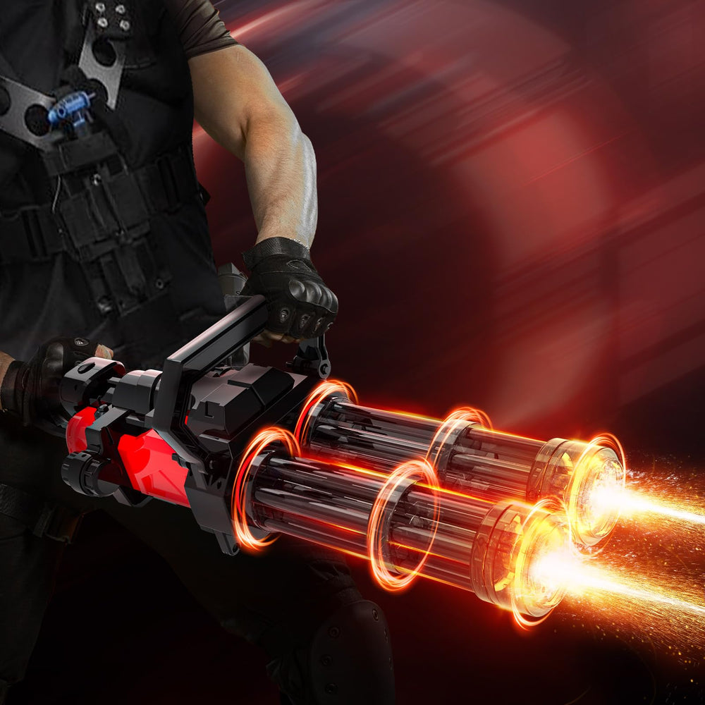 Skirfy Gatling water gun is safe with durable ABS build.