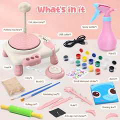 Skirfy gift-ready pottery wheel set ideal for birthdays and holidays