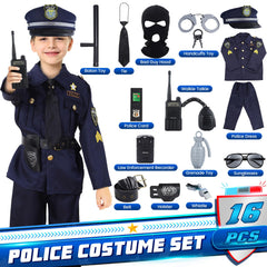 Skirfy police costume kids hat ensuring durable fit for hero moments
