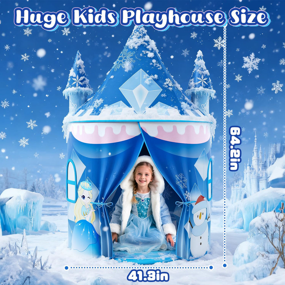 Skirfy Princess Play Tent set up outdoors for park or backyard fun