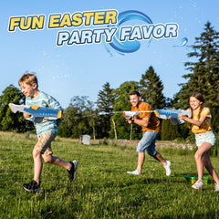 Skirfy water gun large size invites group outdoor battles.