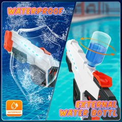 Skirfy water gun shoots up to 32 feet for long-range play