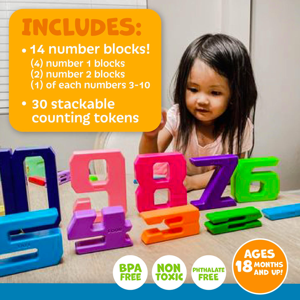 Skoolzy Montessori math blocks for toddlers ages 1 to 3