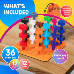 Skoolzy 38-piece set provides versatile activities for a growing learner.
