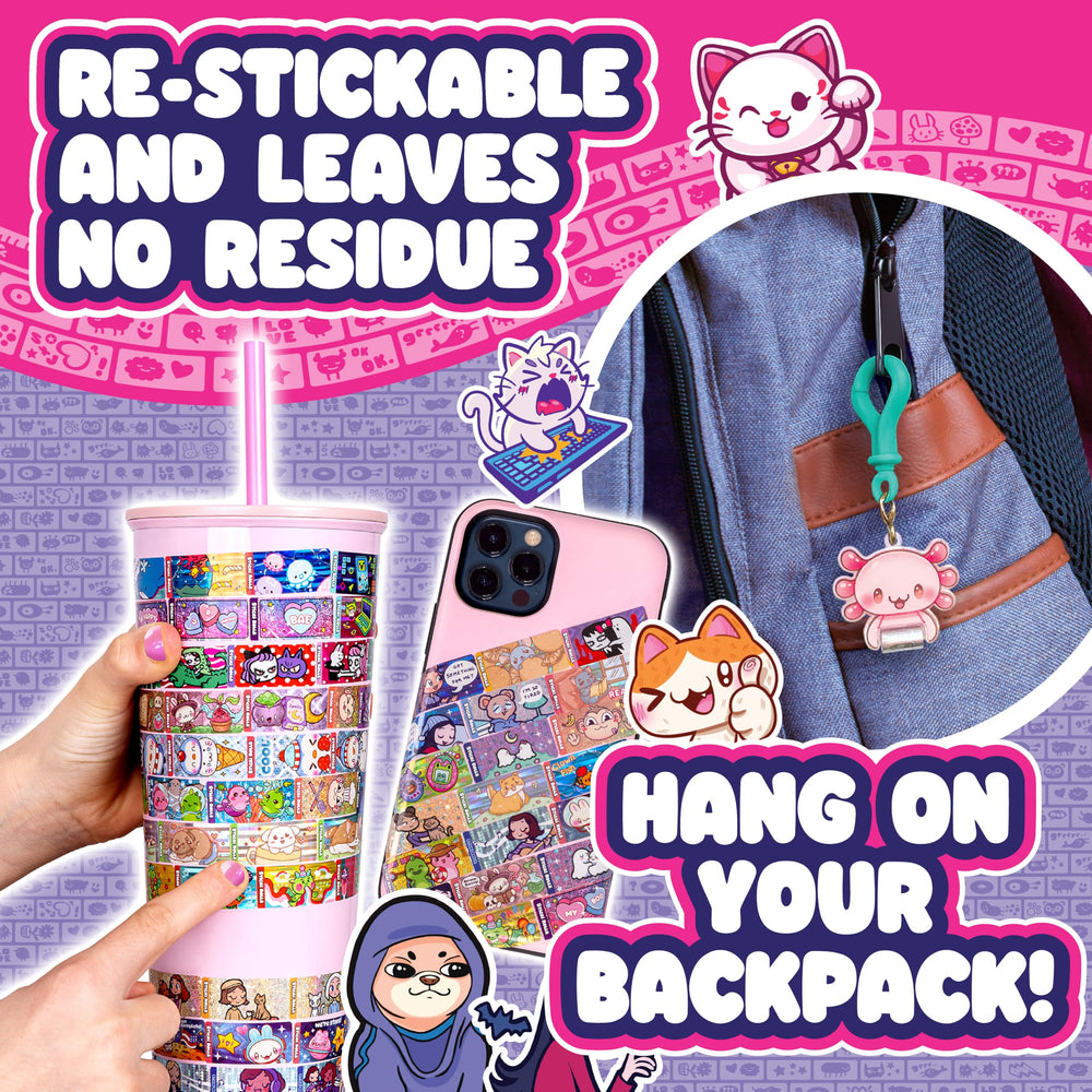 Kids swap designs with friends using the wearable sticker system.