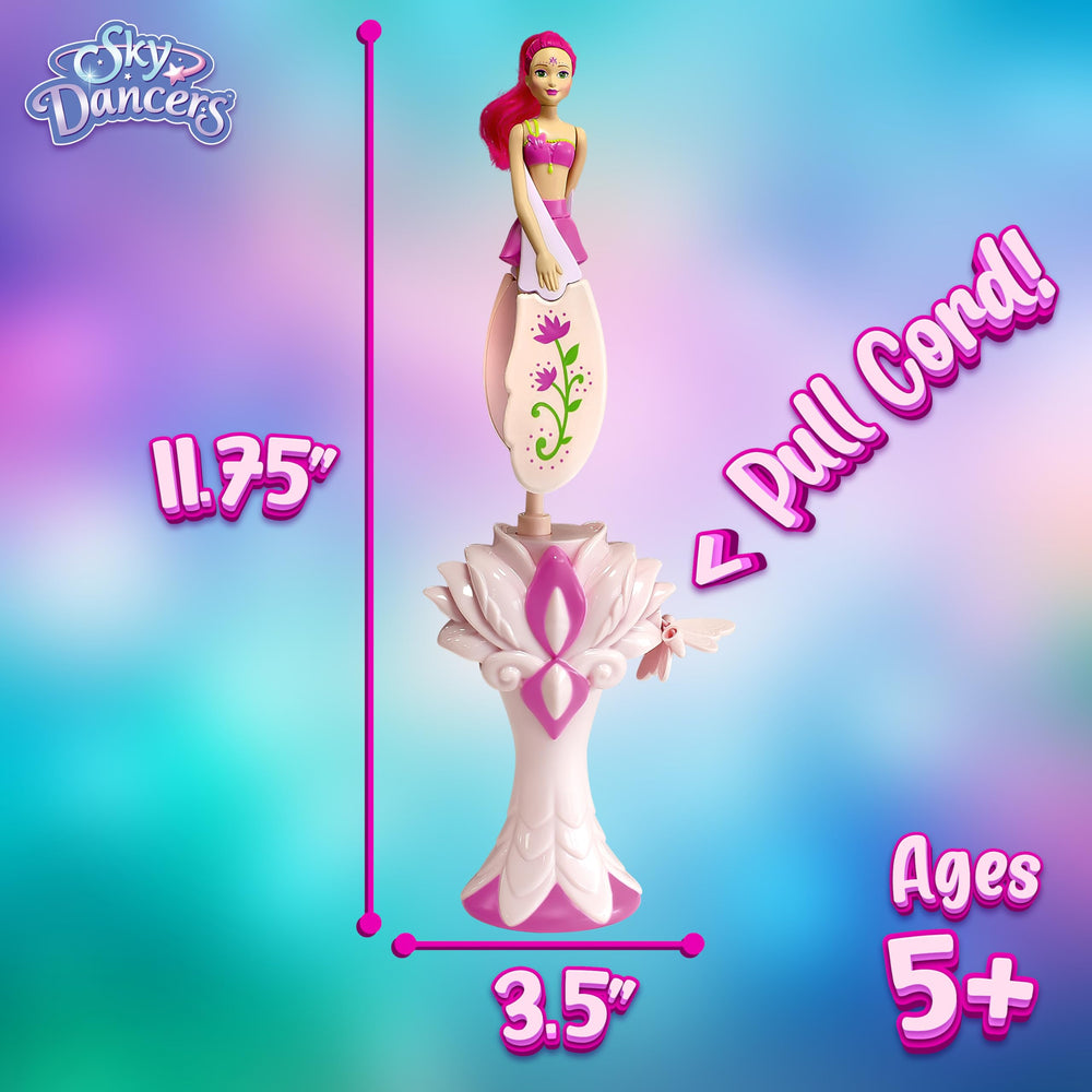 Sky Dancers gift-ready packaging emphasizes nostalgic appeal and magical birthday moments.
