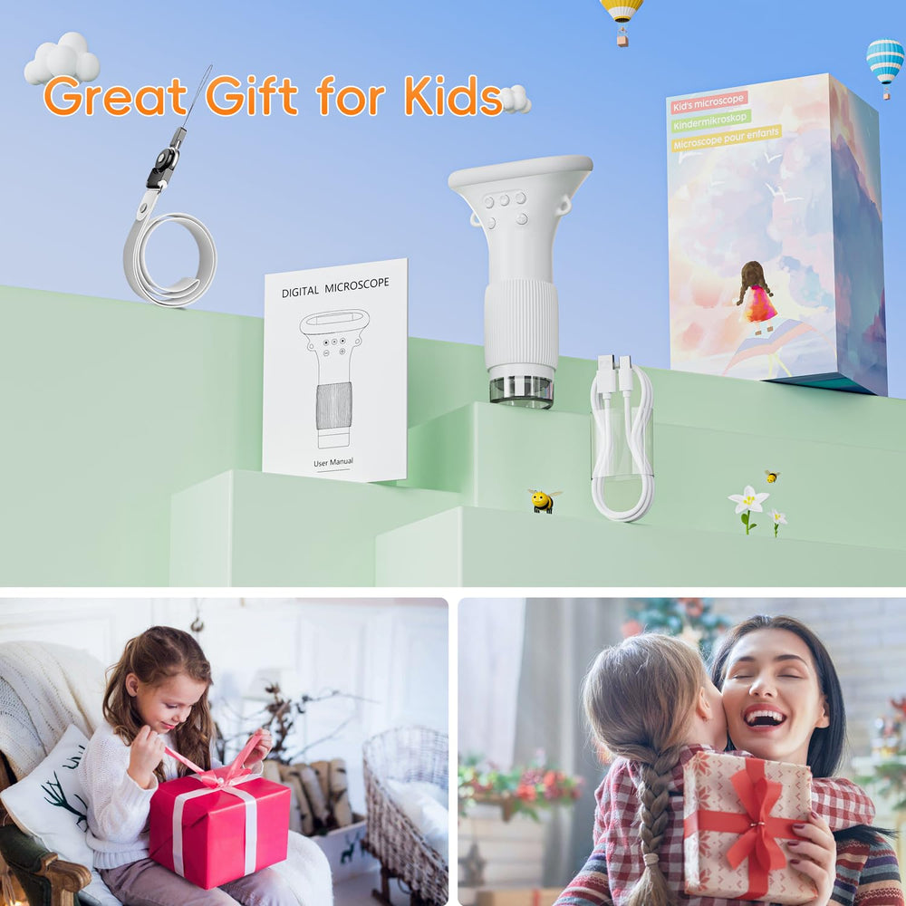Gift-ready SKYBASIC kid-friendly microscope sparks curiosity