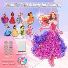 Skyenchant Princess Poke in Art Kit decorated princesses inspire storytelling and color exploration