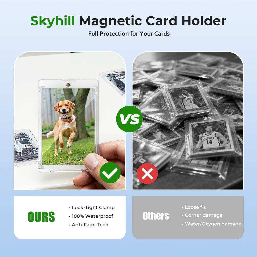 Skyhill 35pt interior fits standard cards snugly for stable storage
