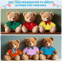 Skylety bear outfits six-pack, great for mix-and-match themed shoots.