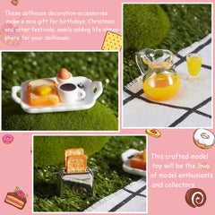 Skylety breakfast set enhances dollhouse kitchen realism and storytelling