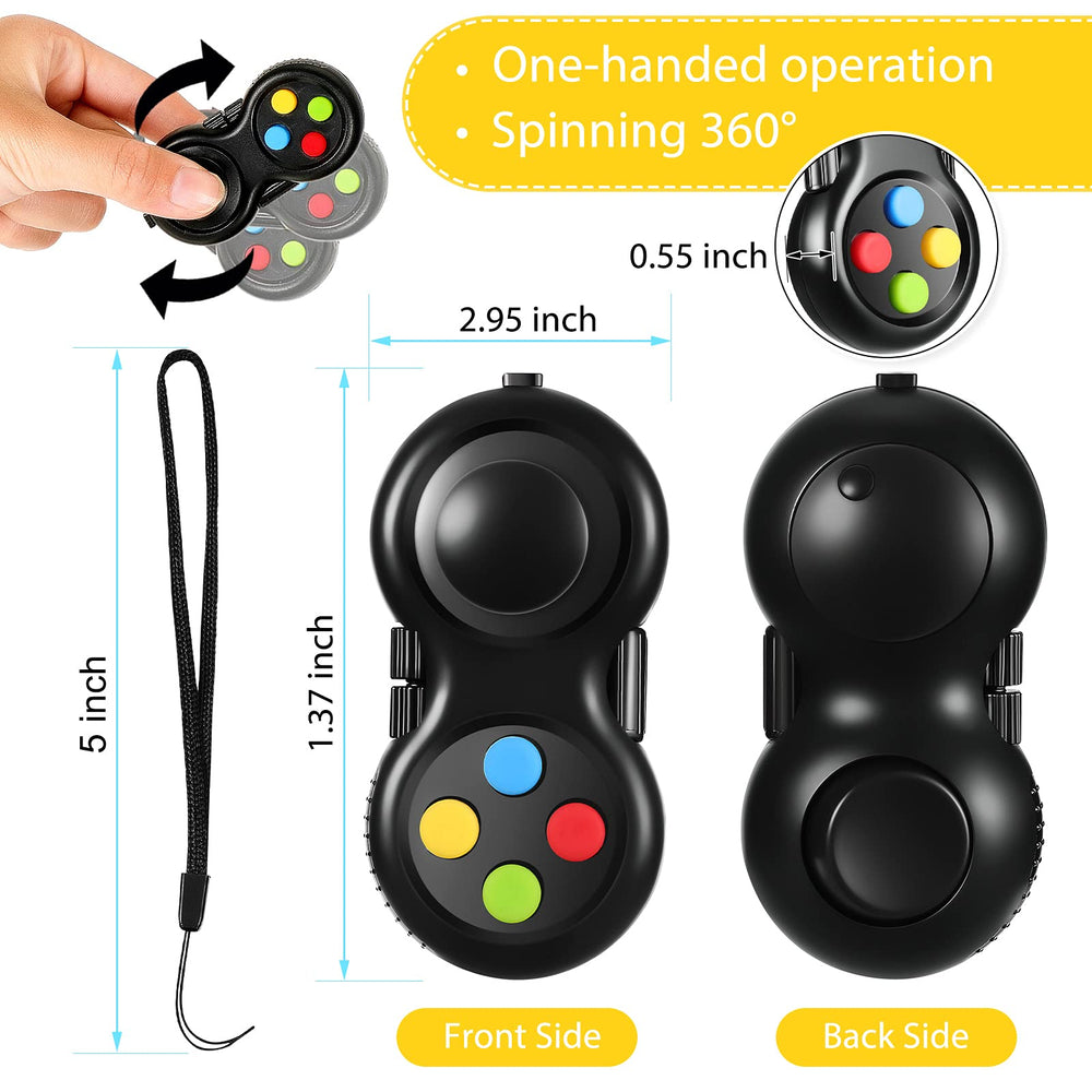 Skylety controller pad joystick detail enabling smooth bimanual movement during work breaks