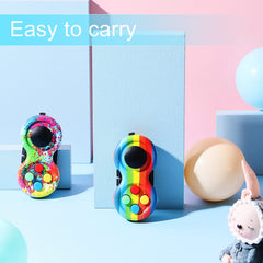 Skylety Fidget Pad with dial and grip for comfortable handheld use.