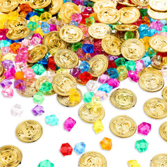 Skylety pirate treasure gems collection sparkles to elevate pirate party decorations.