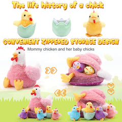 Skylety plush chick without shell for bright storytelling play