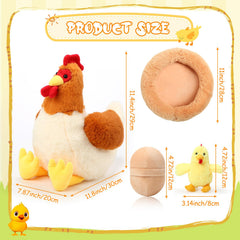 Skylety plush chicken coop as a decorative display piece.