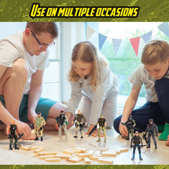 Skylety PVC army figures with safe paints for durable fun.