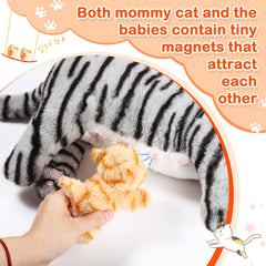 Skylety soft plush cat face close-up highlighting inviting fur.