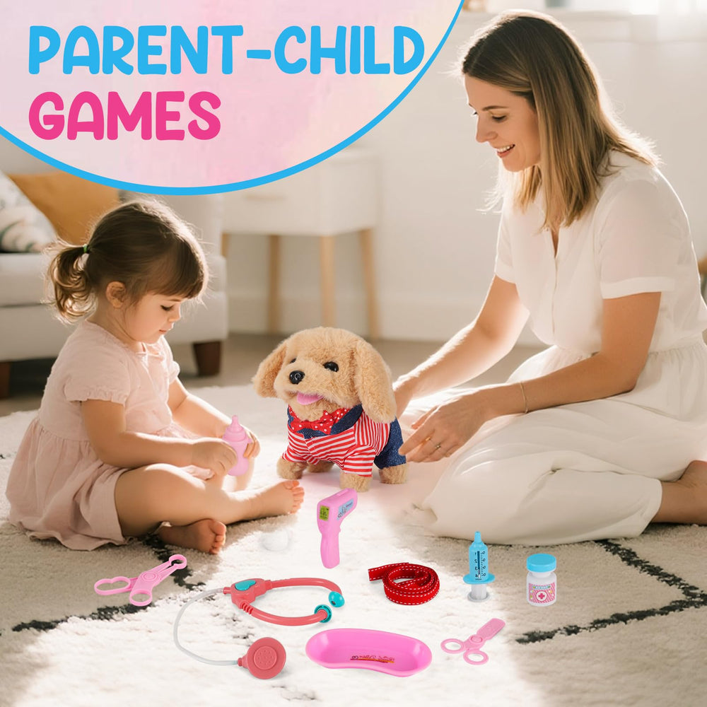 Skymetis toddler dog toy belt, easy setup for quick pretend play