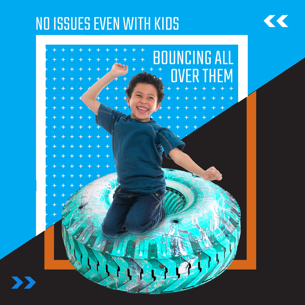 Skywin blue inflatable bunkers durable for repeated use during play