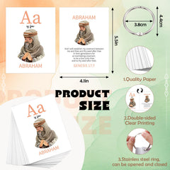 Skyygemm bible-verse alphabet cards with illustrations for engaging learning