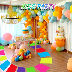 Skyygemm colorful pvc floor stickers showcase six bright hues for eye catching hallways.