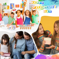 Skyygemm gift packaging idea with rainbow art kit for Valentines