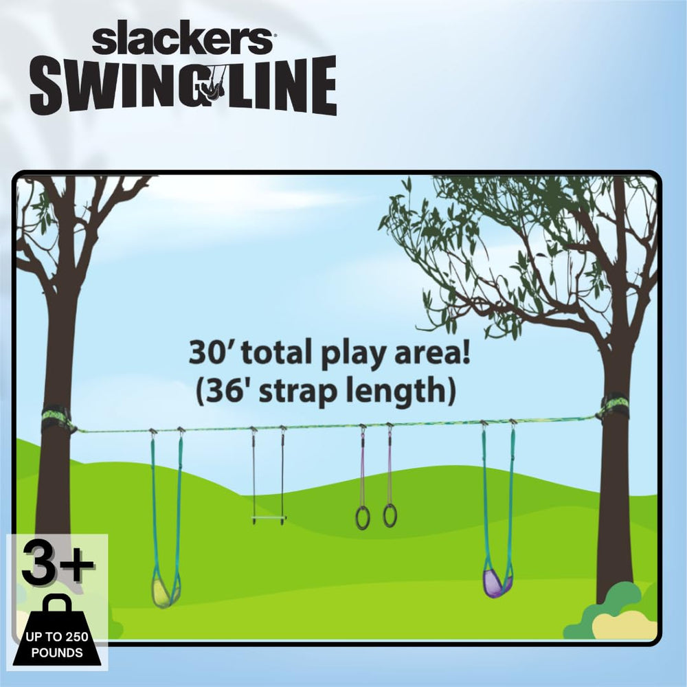 Slackers Swing Line adjustable seats suitable for different ages