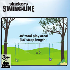 Slackers Swing Line adjustable seats suitable for different ages