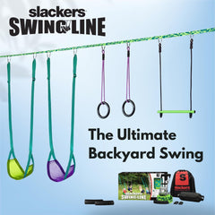 Close-up of Slackers Swing Line ratchet system demonstrating quick height adjustments