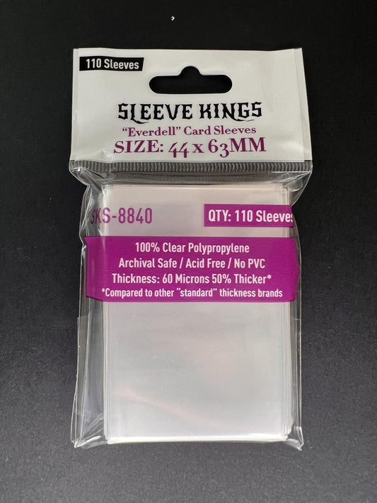 Sleeve Kings Everdell Mini sleeves 44x63mm fit for compact cards, with durable protection.