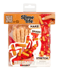 Slime Life French Fries DIY kit unboxing with hyper-real packaging for creative play.