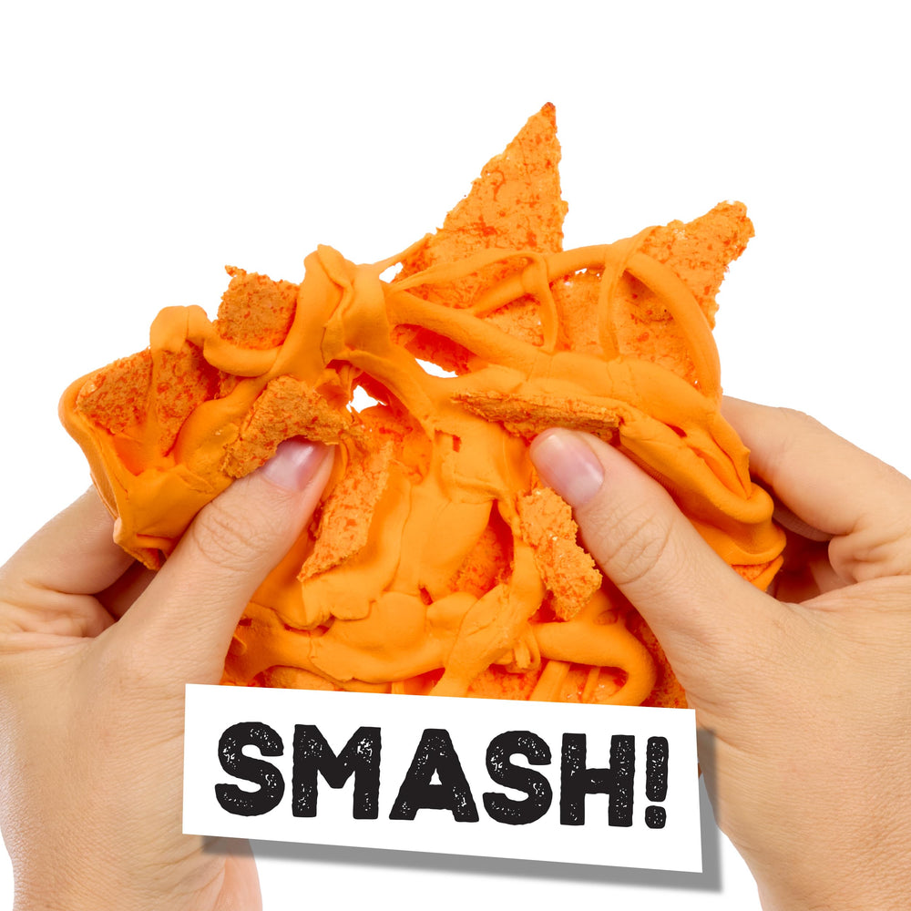 Slime Life Nachos chips texture close-up for tactile slime play.