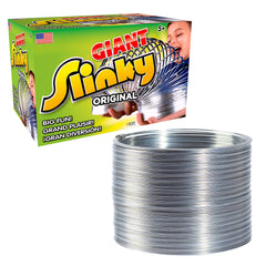 The Original Slinky giant walking spring toy in action for imaginative play.