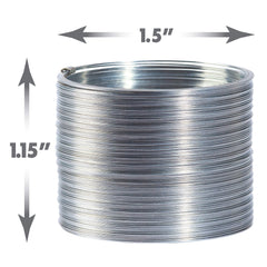 Just Play Slinky Jr. small metal Slinky five-pack for Easter baskets and travel.
