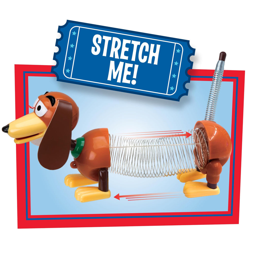 Slinky Disney Toy Story Slinky Dog Jr stands 4.5 inches tall.